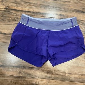 Lululemon Speed Shorts Purple Size 4